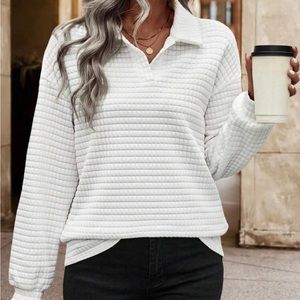 Shein white pullover